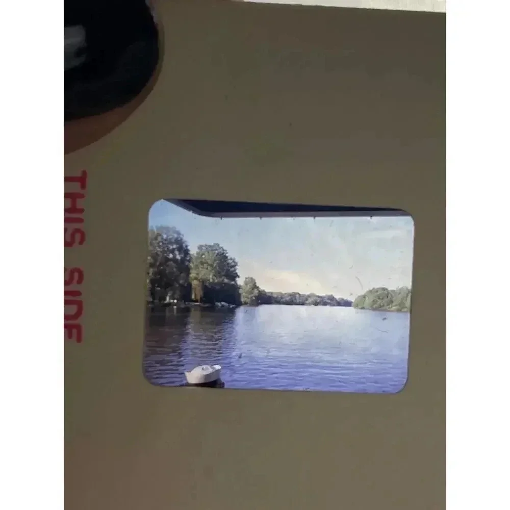 Lot of‎ 35 VTG 35mm Film Slides Vacation Family Lake Boat River Photos Variety